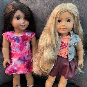 2 American Girl Dolls excellent condition. Tenney & Luciana. Smoke free